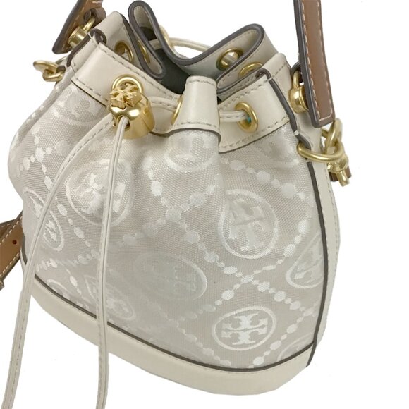 Tory Burch Mini T Monogram Bucket Bag - Picture 5 of 14